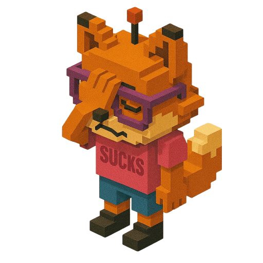 Mascot roast the fox - facepalm-3D