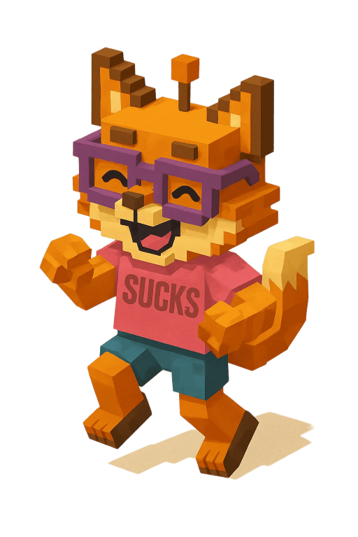 Mascot roast the fox - happy-3D