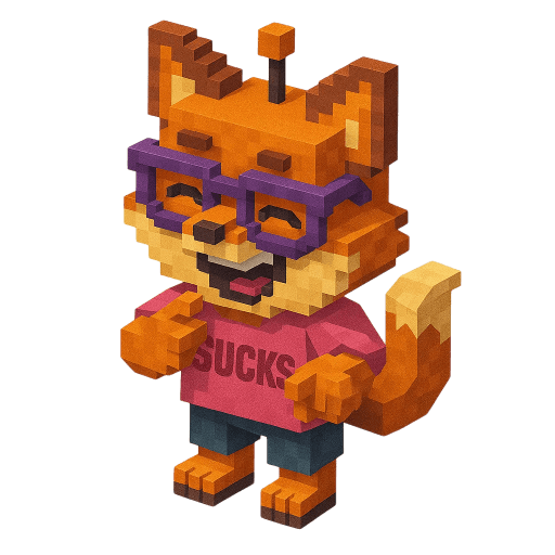 Mascot roast the fox - laughing-3D