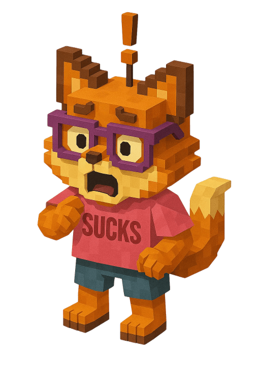 Mascot roast the fox - shocked-3D