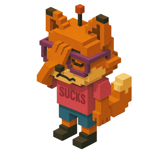 Mascot roast the fox - facepalm-3D