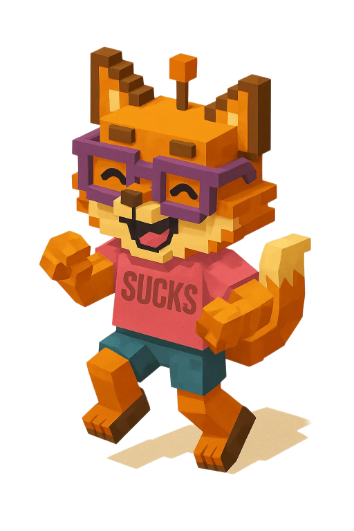 Mascot roast the fox - happy-3D