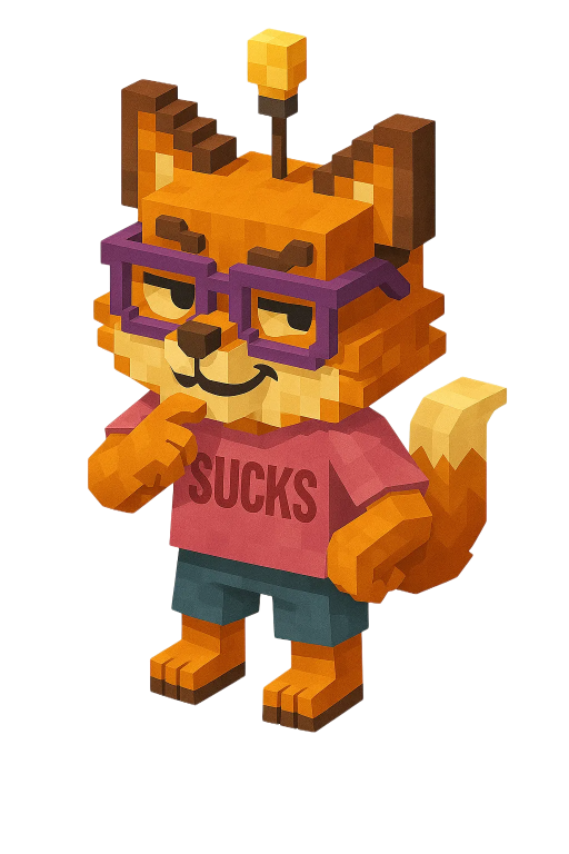 Mascot roast the fox - smirked-3D